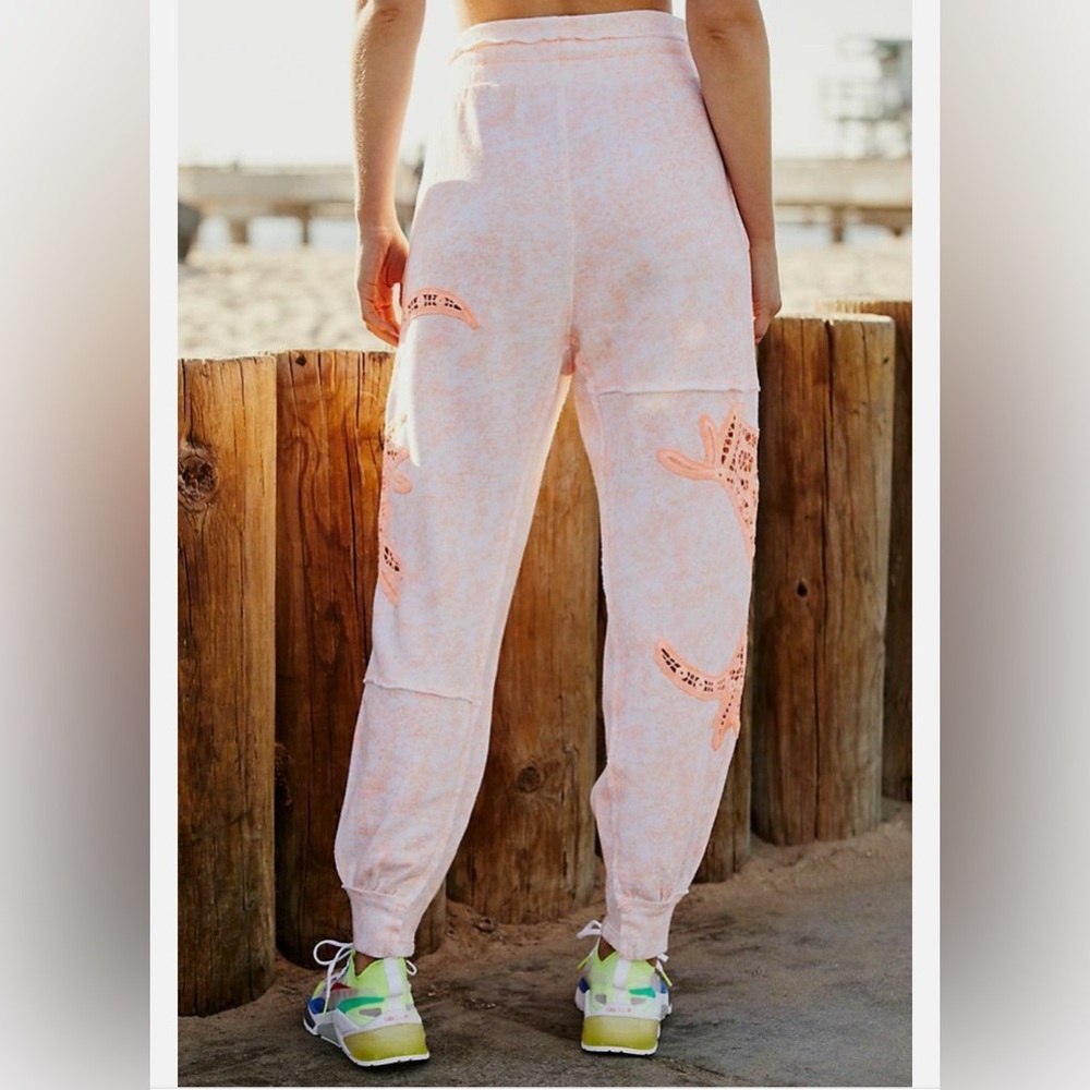 FP Movement - Peach Embroidered Joggers🍑 - Picture 2 of 8